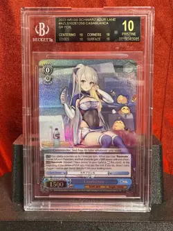 2023 Weiss Schwarz Azur Lane #AZL/S102-125S Casablanca SR Black Foil BGS 10 - Image 1
