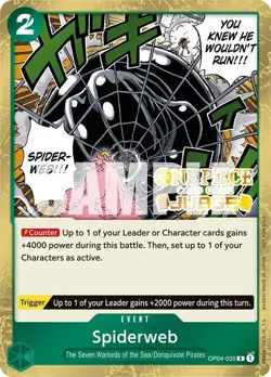 Spiderweb OP04-035 One Piece Judge Card - Image 1