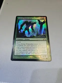 MTG Sylvan Primordial 136/149 Gatecrash FOIL Rare Green Card NM - Image 1