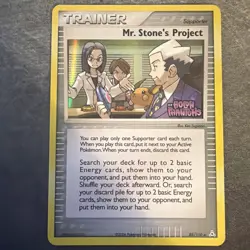 Mr Stone's Project 77/101 EX Dragon Frontiers Pokemon Card Holo - Lp/Vlp - Image 1