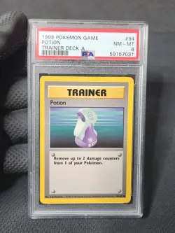 1999 Pokemon Trainer Deck A Potion #94 PSA 8 Graded Prototype Pokemon Card Brock - Image 4