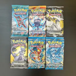2013 Pokemon Card Game (TCG) - Black and White - Empty Booster Pack Wrappers - Image 1