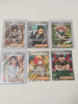 Pokemon Judge/Mela/Eri/Milo/Cara Liss Trainer Supporter Full Art Holo Cards - Image 1