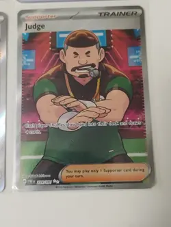 Pokemon Judge/Mela/Eri/Milo/Cara Liss Trainer Supporter Full Art Holo Cards - Image 2