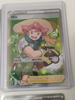 Pokemon Judge/Mela/Eri/Milo/Cara Liss Trainer Supporter Full Art Holo Cards - Image 5