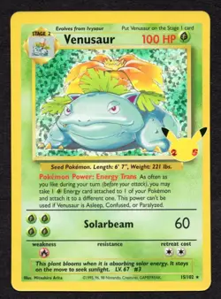 Venusaur 15/102 Holo Pokemon Celebrations 25th Anniversary Pokemon Card - Image 1