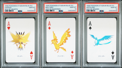 PSA 10 Sequentia Zapdos Moltres Articuno Pokemon Stadium Blue Poker Playing Card - Image 1