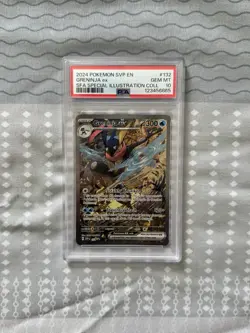 Pokemon Greninja EX 132 PSA 10 Shrouded Fable Promo Holo Card W/Rare Cert Number - Image 1