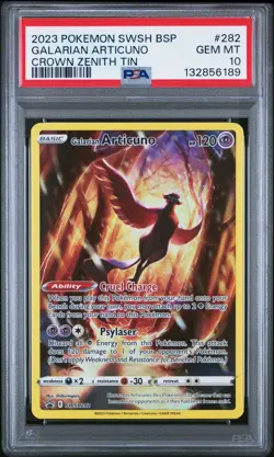 PSA 10 Galarian Articuno SWSH282 SWSH: Sword & Shield Promo Cards Holo - Image 1