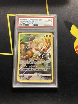 PSA 10 Galarian Zapdos SWSH283 -Graded Pokemon Card- Black Star Promo (6s) - Image 1