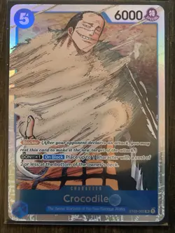 One Piece Card Game - Crocodile ST03-003 Seven Warlords of The Sea Super Rare - Image 1