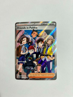 Pokemon TCG Trainer Friends in Paldea Ultra Rare Holo Card 137/131 Prismatic NM - Image 1