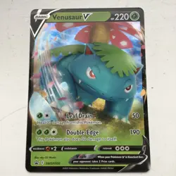 Venusaur V - SWSH100 - Pokemon Promo Sword & Shield Ultra Rare Holo Card NM - Image 1