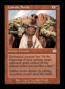 Custody Battle LP Light Play Onslaught MTG [8295] - Image 1