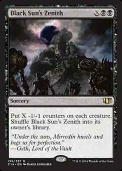 MTG Black Sun's Zenith, Commander 2014, Damaged, English - Image 1