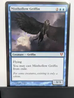 Misthollow Griffin #68 MTG [Avacyn Restored] Mythic Blue Creature Regular - Image 1