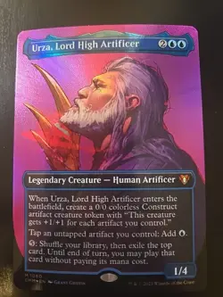 MTG Urza, Lord High Artificer (Textured Foil) NM Commander Masters - Image 1