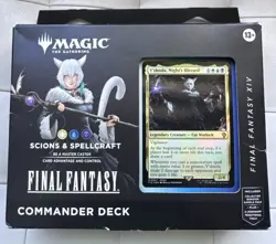 Magic The Gathering Final Fantasy XIV Commander Deck Scions & Spellcraft Display - Image 1