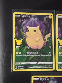 LOf5 - FIVE Pokemon TCG Pikachu Holo 005/025 Celebrations Collection -all NM - Image 2