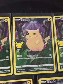 LOf5 - FIVE Pokemon TCG Pikachu Holo 005/025 Celebrations Collection -all NM - Image 3