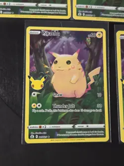 LOf5 - FIVE Pokemon TCG Pikachu Holo 005/025 Celebrations Collection -all NM - Image 5