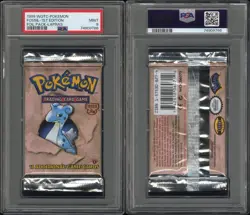 PSA 9 - 1999 WOTC Pokemon Fossil 1st Edition Lapras Pack Mint! - Image 3