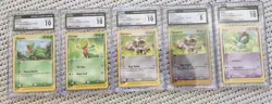 Pokemon English Vintage CGC Lot of 5, Ex Ruby and Sapphire 2003, Mint, Treecko - Image 1