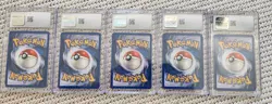 Pokemon English Vintage CGC Lot of 5, Ex Ruby and Sapphire 2003, Mint, Treecko - Image 2