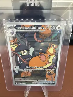 Pokemon Team Rockets Raticate 202/182 Illustration Rare Destined Rivals - Image 1