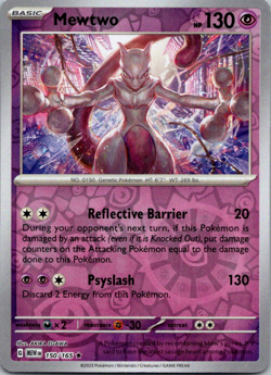 🔥Pokemon - Mewtwo - Reverse Holo - Rare - 150/165 - S & V: 151 - (NM)🔥 - Image 1