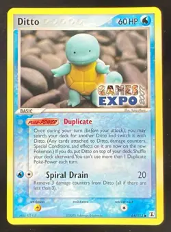 2005 Pokemon EX Delta Species #64/113 Ditto Games Expo 2007 - Image 1
