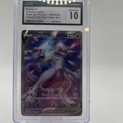 Mewtwo V SWSH229 2022 Sword & Shield Promo Pokemon Go CGC 10 Gem Mint - Image 1