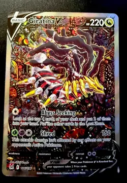 Pokemon Giratina V Full Art Holo Ultra Rare 186/196 Lost Origin 220 HP - Image 1