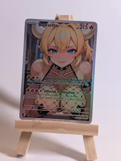 Pokemon Anime Waifu Bowsette Rare Full Art Doujin ACG Custom Art Card - Image 1
