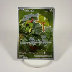 Pokemon TCG Caterpie 172/165 Holo Illustration Rare Scarlet Violet 151 Card - Image 1