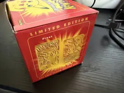 1999 Burger King Pokemon Pikachu 23K Gold Trading Card w/ Original Box Sealed - Image 2