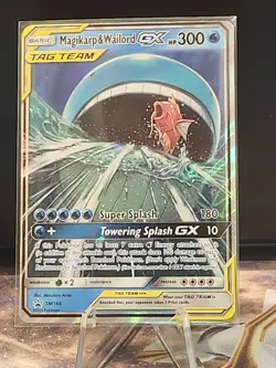 Pokemon Magikarp and Wailord Tag Team GX Promo Card Sun and Moon SM166 - Image 2