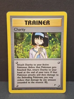 Charity Trainer Pokemon Card Gym Heroes 99/132 Rare Vintage 2000 WotC Sugimori - Image 1