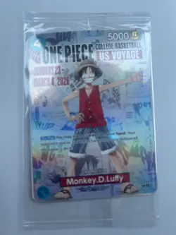 Monkey.D.Luffy One Piece College Basketball Rare Card. Original Seal UNOPENED!! - Image 1