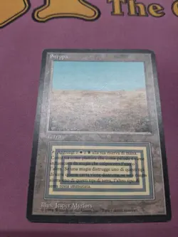 MTG Magic the Gathering Scrubland Italian Foreign Black Border FBB - Image 1