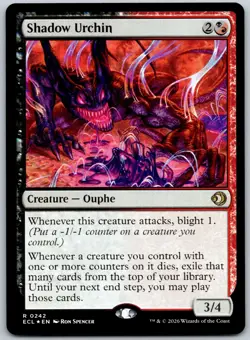 Shadow Urchin Foil R Lorwyn Eclipsed 242 NM - Image 1