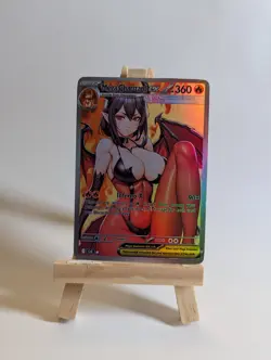 Pokemon Anime Waifu Mega Charizard EX Rare Full Art Doujin ACG Custom Art Card - Image 1
