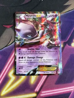 Mewtwo EX 62/162 - 2015 XY Breakthrough Holo Ultra Rare Pokemon TCG - LP - Image 1