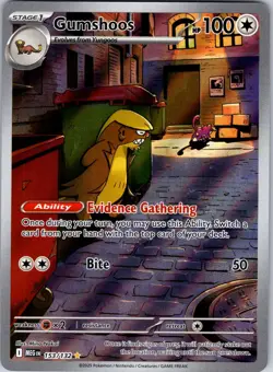 Gumshoos - 153/132 ME01: Mega Evolution Pokemon TCG NM Holo - Image 1