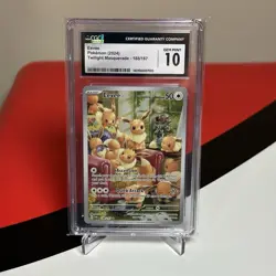 Eevee 188/167 Pokemon Twilight Masquerade - CGC Gem Mint 10 - Image 1