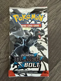 Heavy 22.84U Pokemon TCG SV 10.5 Black Bolt Booster Pack Sealed! Demi-God PackU! - Image 3