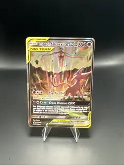 Pokemon TCG Espeon & Deoxys GX SM240 Black Star Promo Holo A - Image 3