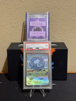 Mew EX Holo PSA 9 Sv: Paldean Fates 232/091 Shiny Rare Pokemon TCG 2024 English - Image 1