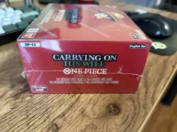 One Piece Carrying On His Will OP-13 English Booster Box Factory Sealed - Bandai - Image 3