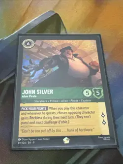 JOHN SILVER - Alien Pirate Legendary #89/204 EN 9 Disney Lorcana FABLED Non-Foil - Image 1